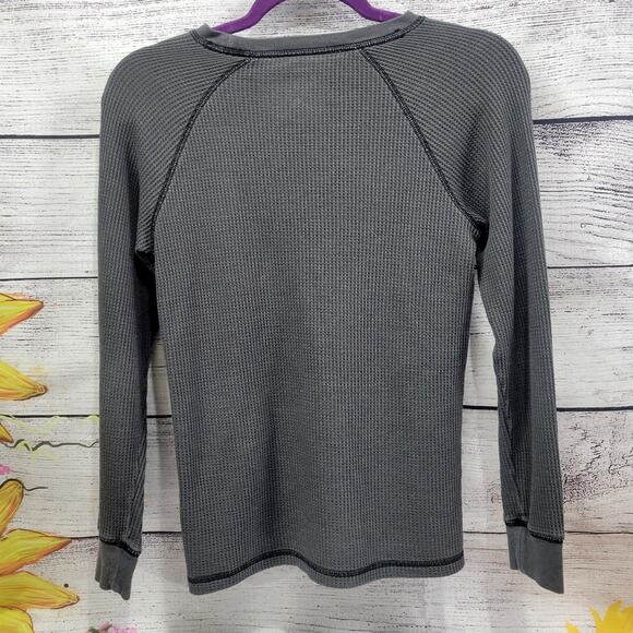 Wonder Nation Boys Black Gray Long Sleeve Thermal Shirt Size L (10-12) - Picture 6 of 6